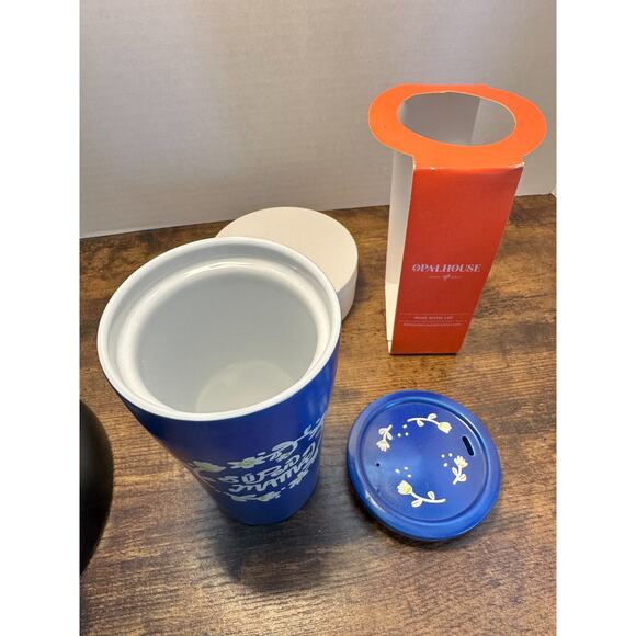 Opal House "Super Mama" Stoneware Mug/Tumbler With Lid NEW MINT MOTHERS DAY - Picture 7 of 10